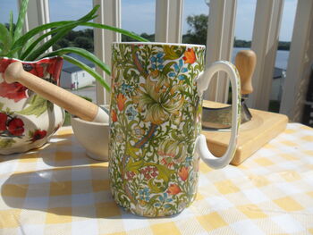 Medium China Jug In Golden Lily Design, 5 of 9