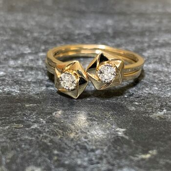14ct Yellow Gold And Diamond ‘540’ Ring, 4 of 7