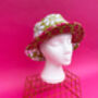 Knitted Patchwork Pink And Green Bucket Hat, thumbnail 11 of 12