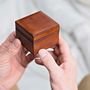 Personalised Leather Cufflink Box Square, thumbnail 2 of 8