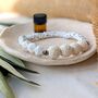 Howlite And Lava Beads Aromatherapy Diffuser Bracelet And Essential Oil Roller Gift Set, thumbnail 5 of 7