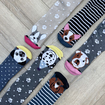Embroidered Dog Welly Socks, 5 of 5