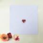 Butterfly Wedding Anniversary White Heart Card, Not 3D, thumbnail 4 of 11