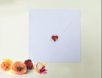 Butterfly Wedding Anniversary White Heart Card, Not 3D, 4 of 11