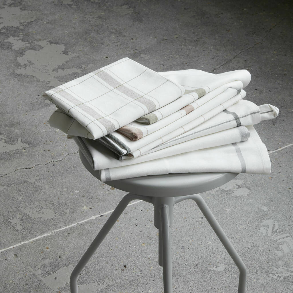 Tea Towels In Olive Green By Idyll Home