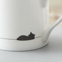 Sleeping Cat Mug, Fine Bone China, thumbnail 2 of 7
