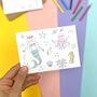Colour In Mermaid Notecards, thumbnail 2 of 2