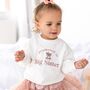 Promoted To Big Sister Embroidered Bear Sweatshirt Jumper, thumbnail 1 of 7
