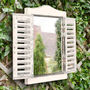 Vintage Style Mirror With Shutters, thumbnail 7 of 7
