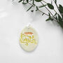 Personalised Ceramic Easter Egg Hanging Decoration, thumbnail 1 of 4