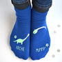 Personalised Mummy And Me Dinosaur Socks, thumbnail 1 of 3