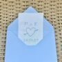 Embroidered Love Note Patch | Custom Wedding Initials, thumbnail 2 of 2