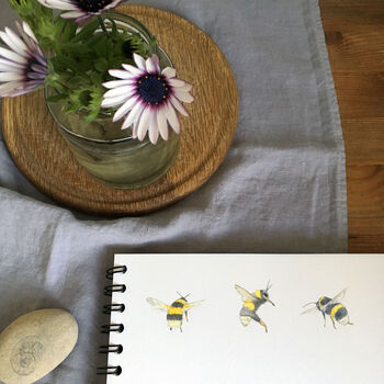 Bee And Spring Flowers Tea Towel, 10 of 10
