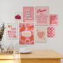 Pink And Red Gallery Wall Bundle, thumbnail 1 of 9