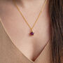 February Birthstone Amethyst Star Necklace, thumbnail 4 of 11