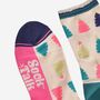 Women's Bamboo Socks Multicoloured Christmas Tree, thumbnail 4 of 5