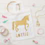 Personalised Unicorn Mini Tote Bag, thumbnail 1 of 5