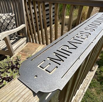 Emirates Stadium Metal Football Street Sign – Designed And Made In Britain, 9 of 9