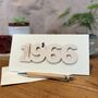 Personalised 60th Birthday 1966 Year Card, thumbnail 8 of 9