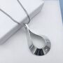 Silver Teardrop Necklace Gift For Wife, thumbnail 4 of 7