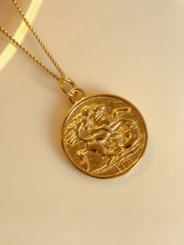 Gold Necklace With Reversible Coin Pendant, Ancient Roman Pendant, 2 of 8