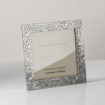 Mosaic Cast Pewter Photo Frame, 4 of 6