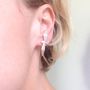 Silver Seagull Stud Earrings, thumbnail 2 of 3