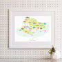 Personalised East Sussex Map: Add Favourite Places, thumbnail 5 of 5