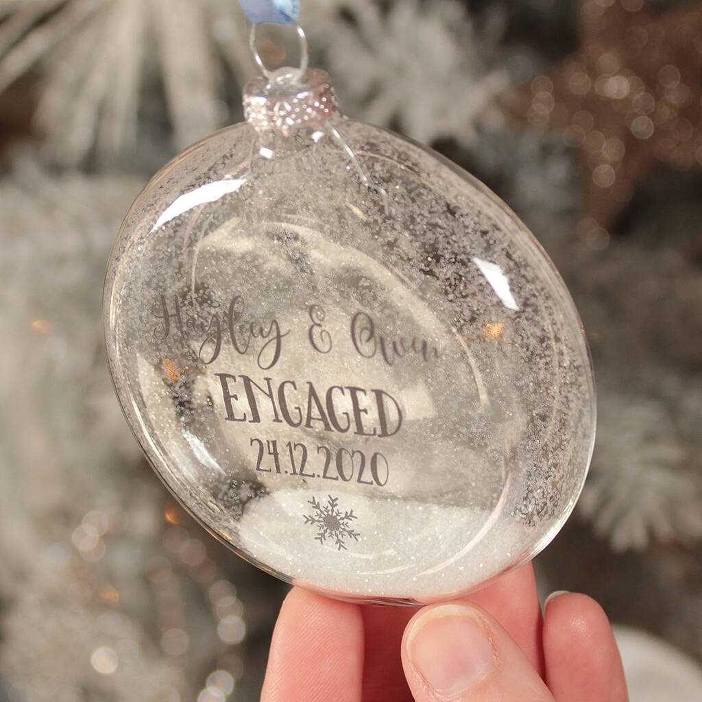 Personalised Glass Enement Christmas Bauble By Love Lumi Ltd Notonthehighstreet Com