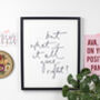 '…But What If It All Goes Right?' Unframed Print, thumbnail 1 of 2
