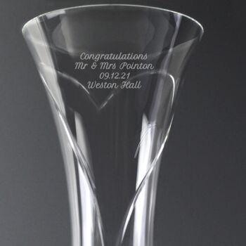 Personalised Vase With Swarovski Crystals, 2 of 3