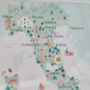 Italy Inky Illustrated Map Print, thumbnail 4 of 5