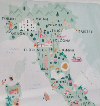 Italy Inky Illustrated Map Print, 4 of 5