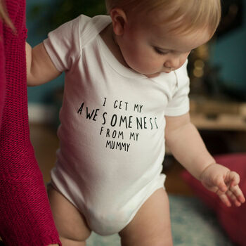 I Get It From… Personalised Father's Day Babygrow, 2 of 8