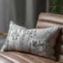 Amaryllis Embroidered Cushion By The Forest & Co