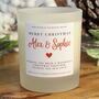 Personalised Christmas Gift For Couple Scented Candle, thumbnail 1 of 7
