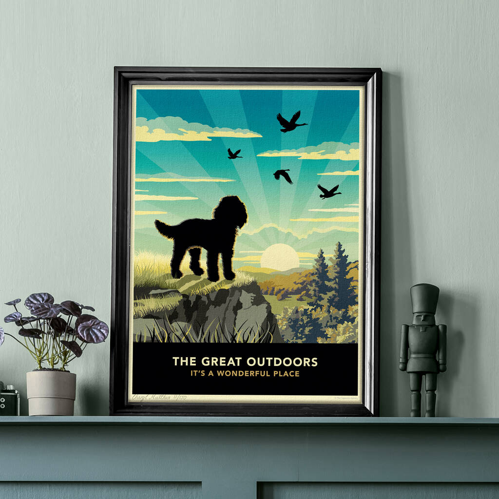 Scenic Dog Lovers Gift. Cockapoo Limited Edition Print, 1 of 8