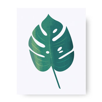 Monstera Leaf Giclée Art Print A4 / 10x8, 2 of 2