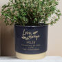 Personalised Thinking Of You Indoor Plant Pot, thumbnail 1 of 6