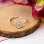 Sterling Silver Mini Sunflower Ring, thumbnail 1 of 12