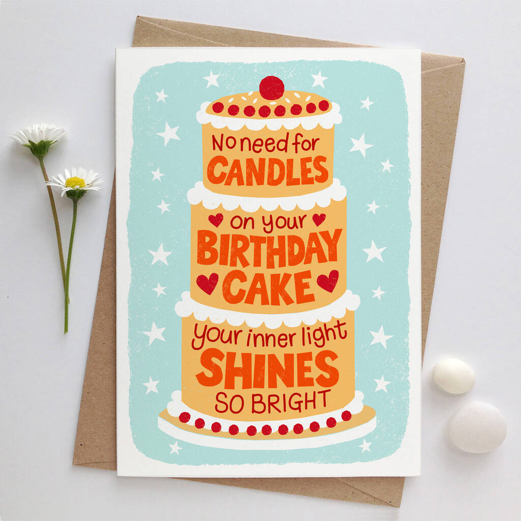 Birthday Candles Card By Alexandra Snowdon | notonthehighstreet.com