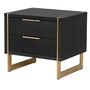 Morcott Storm Two Drawer Bedside Cabinet, thumbnail 1 of 2