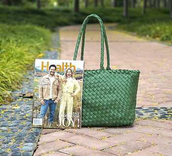 Weaving Leather Tote, 6 of 7