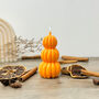 Orange Skeleton Pumpkin Halloween Candle Spooky Gifts, thumbnail 8 of 8