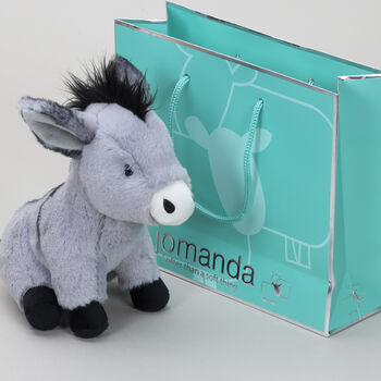 Donkey Snuggly Soft Plush Soft Toy, Gift Bag, 2 of 8