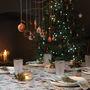 Luxury Designer Christmas Tablecloth Snowy Day, thumbnail 4 of 4
