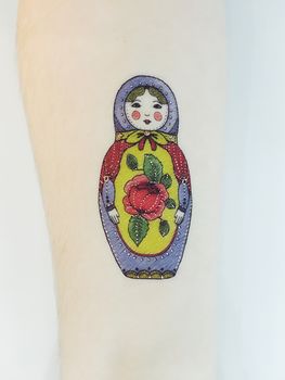 Russian Doll Temporary Tattoo, 2 of 6