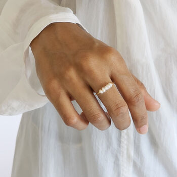 Dainty Pearl Ring, 2 of 7