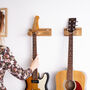 Wall Mounted Solid Oak Guitar And Plectrum Stand, thumbnail 10 of 11