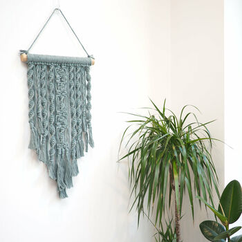 Modern Macrame Pennant Style Wall Hanging, 6 of 9